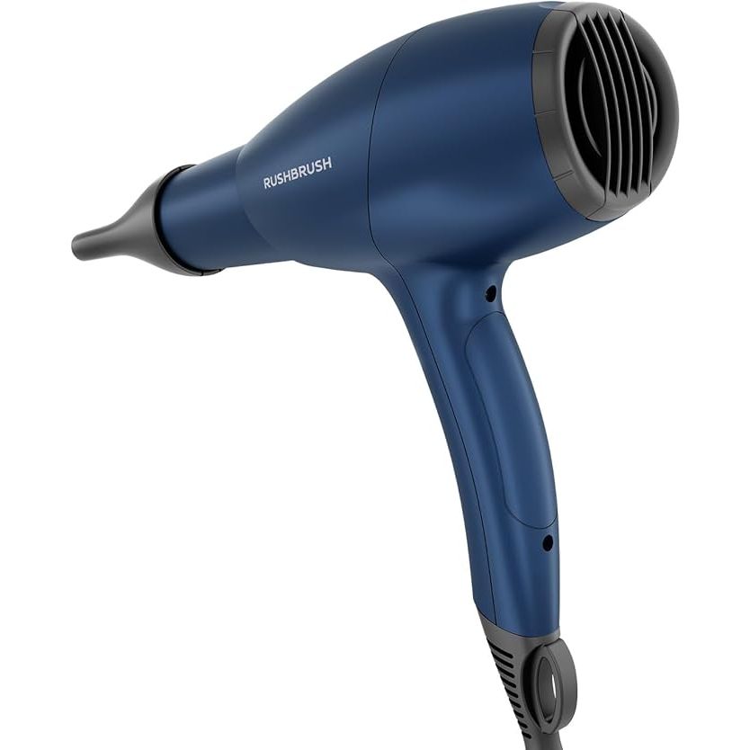 Rush Brush D3 Ultra Hair Dryer with Attachments, 2400 Watt - Navy Blue Rush Brush D3 Ultra Hair Dryer with Attachments, 2400 Watt - Navy Blue